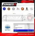 exhaust muffler DOMINATOR S6 BLACK fits to Suzuki GSF BANDIT 600 2000  2004 4