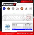wydech tłumik DOMINATOR OVR CZARNY pasujący do motocykla Kawasaki ZZR 1200 2002 - 2005 2