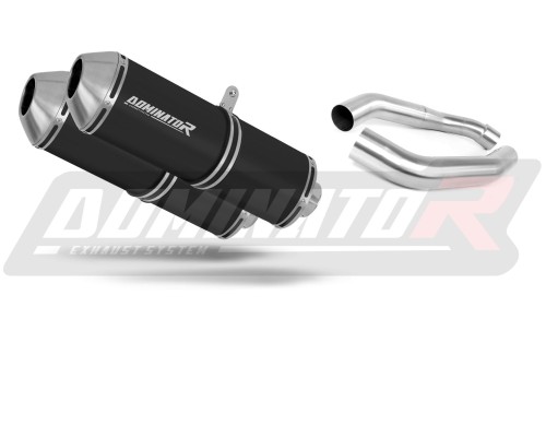exhaust muffler DOMINATOR OVR BLACK fits to Honda VTR 1000F Firestorm 2002  2006