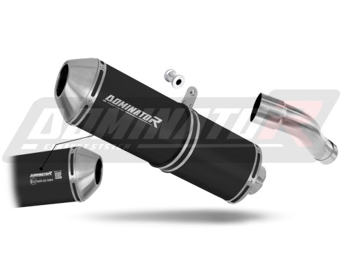 exhaust muffler DOMINATOR homologated road legal OVR BLACK fits to Honda CBR 600F PC41 2011  2015