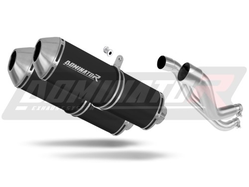 wydech tłumik DOMINATOR OVR CZARNY pasujący do motocykla Aprilia Pegaso 650 Factory 2007 - 2010
