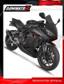 Honda CBR 650 R / E-Clutch 2024 - 2025 Collector Manifold Full Exhaust System Muffler Auspuff Sportauspuff Silencer Echappement Silencieux Scarico Scarichi Escape Wydech Tłumik S6 BLACK Dominator Exhaust System 5
