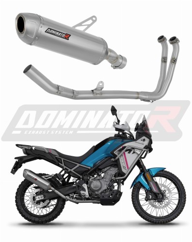 kompletny układ wydechowy z tłumikiem DOMINATOR Full System S6 pasujący do motocykla CF MOTO 450 MT 2024