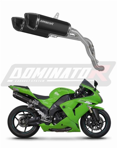 Kawasaki ZX10R 2006 - 2007 Exhaust Silencer Muffler HP6 BLACK + dB