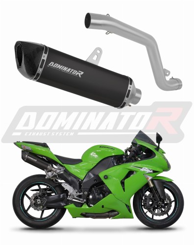 exhaust muffler DOMINATOR HP6 BLACK fits to Kawasaki ZX10R 2006  2007