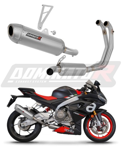 Aprilia RS 660 2020 - 2023 Exhaust Muffler Manifold Collector EX Auspuff Sportauspuff Silencer Echappement Silencieux Scarico Marmitta Scarichi Escape Wydech Tłumik Kolektor S6 DOMINATOR Full Exhaust System x