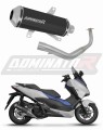 kompletny układ wydechowy z tłumikiem DOMINATOR Full System OV G2 CZARNY pasujący do motocykla Honda NSS 125 FORZA 2017 - 2020