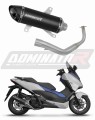 Honda NSS 125 Forza 2017 - 2020  EXHAUST Collector Manifold Full System Muffler Auspuff Sportauspuff Silencer Echappement Silencieux Scarico Scarichi Escape Wydech Tłumik HP8 BLACK Dominator Exhaust System x