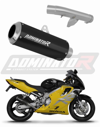 CBR 600 F4 EXHAUST Honda Muffler Auspuff Sportauspuff Silencer Echappement Silencieux Scarico Scarichi Escape Wydech Tłumik GP BLACK 1999 - 2000 Dominator x
