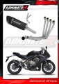 complete exhaust system with muffler DOMINATOR Full System HP6 BLACK fits to Honda CB 650 R 2019  2023 2