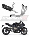 Honda CBR 650 R 2019 - 2023 Collector Manifold Full Exhaust System Muffler Auspuff Sportauspuff Silencer Echappement Silencieux Scarico Scarichi Escape Wydech Tłumik HP6 BLACK Dominator Exhaust System x