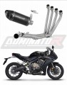 Honda CBR 650 R 2019 - 2023 Collector Manifold Full Exhaust System Muffler Auspuff Sportauspuff Silencer Echappement Silencieux Scarico Scarichi Escape Wydech Tłumik HP8 BLACK Dominator Exhaust System x