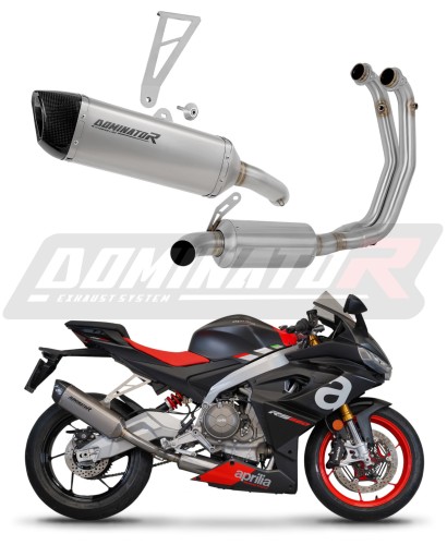 Aprilia RS 660 2020 - 2023 Exhaust Muffler Manifold Collector EX Auspuff Sportauspuff Silencer Echappement Silencieux Scarico Marmitta Scarichi Escape Wydech Tłumik Kolektor HP6 DOMINATOR Full Exhaust System x