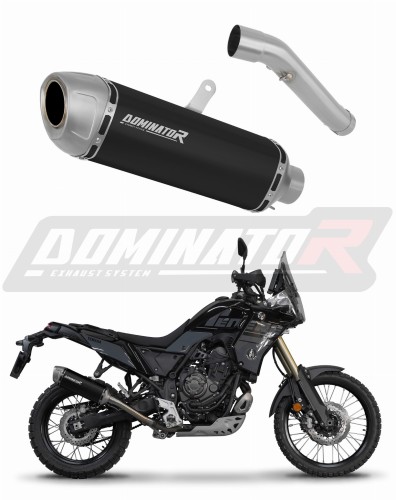 exhaust muffler DOMINATOR S6 BLACK fits to Yamaha Tenere 700 2021  2024