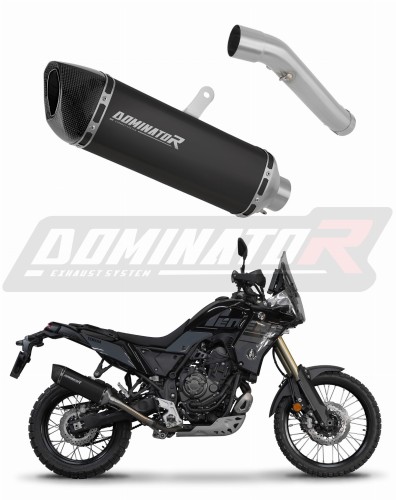 exhaust muffler DOMINATOR HP6 BLACK fits to Yamaha Tenere 700 2019  2020