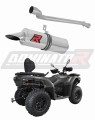 EXHAUST CF MOTO 520L 2024 Muffler Auspuff Sportauspuff Silencer Echappement Silencieux Scarico Scarichi Escape Wydech Tłumik OKRĄGŁY Dominator x