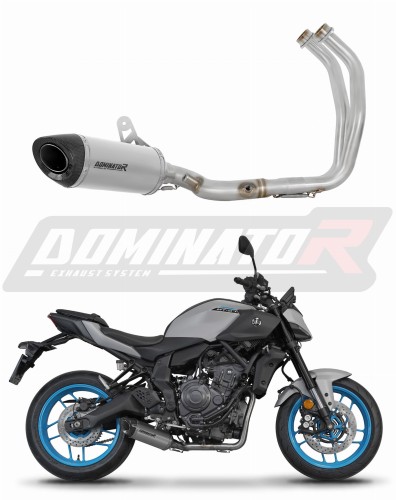 kompletny układ wydechowy z tłumikiem DOMINATOR Full System Tytanowy HP8 pasujący do motocykla Yamaha MT 07 2025