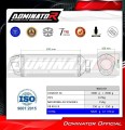 wydech tłumik DOMINATOR S6 CZARNY pasujący do motocykla Suzuki GSXR 1000 K9 L0 L1 2009 - 2011 3