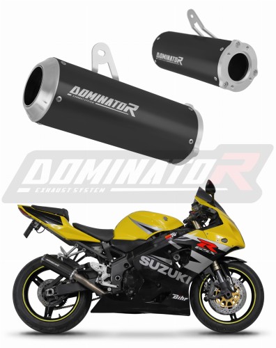 Suzuki GSXR 750 K1 K5 2001 2005 Motorcycle Muffler Auspuff Sportauspuff Silencer Echappement Silencieux Scarico Scarichi Escape Wydech Tłumik GP Black Dominator Exhaust System x