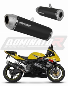 Suzuki GSXR 600 K1-K5 2001 - 2005 Exhaust Silencer Muffler S6 BLACK + dB killer