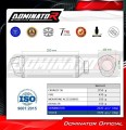wydech tłumik DOMINATOR S6 Shorty CZARNY pasujący do motocykla Yamaha YZF R6 2003 - 2005 6