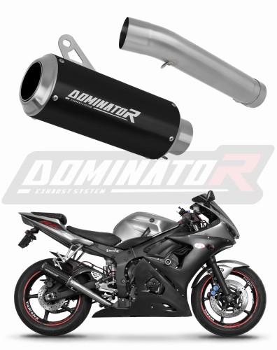 Yamaha YZF R6 2003 2005 Motorcycle Muffler Auspuff Sportauspuff Silencer Echappement Silencieux Scarico Scarichi Escape Wydech Tłumik GP BLACK Dominator Exhaust System x
