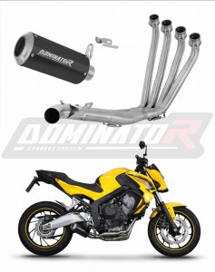 Honda CBR 650 F 2014 - 2018 Full Exhaust System Collector Silencer GP BLACK + dB killer medium