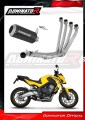 complete exhaust system with muffler DOMINATOR Full System GP BLACK fits to Honda CB 650 F 2014  2018 8