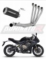 complete exhaust system with muffler DOMINATOR Full System GP BLACK fits to Honda CBR 650 R 2019  2023 8