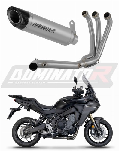 kompletny układ wydechowy z tłumikiem DOMINATOR Full System Tytanowy HP8 pasujący do motocykla Yamaha Tracer 9 / GT 2025 - 2026