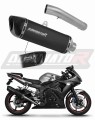 wydech tłumik DOMINATOR Homologowany HP6 CZARNY pasujący do motocykla Yamaha YZF R6 2003 - 2007 5