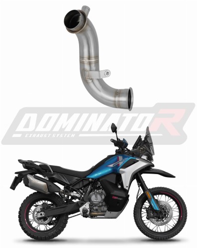 CF MOTO 800 MT-X 2025 Racing Euro 5+ Exhaust Cat Eliminator Catalyst Catalytic Converter Mid Pipe Down Pipe Linkpipe Decat Downpipe DOMINATOR x