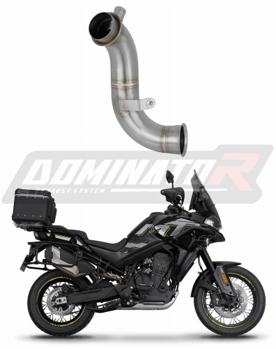 decat tłumik środkowy DOMINATOR Mid Pipe pasujący do motocykla CF MOTO 800 MT 2024 - 2025