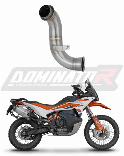 KTM 790 Adventure / R 2019 2024 Euro 5 Exhaust Cat Eliminator Catalyst Catalytic Converter Mid Pipe Down Pipe Linkpipe Decat Downpipe DOMINATOR x