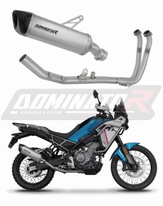 CF MOTO 450 MT 2024 - 2025 (Euro 5+) Full Exhaust System Collector Silencer Titanium HP6 + dB killer