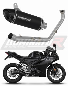 Yamaha YZF R125 2024 - 2025 (Euro 5+) Full Exhaust System Collector Silencer HP8 BLACK + dB killer