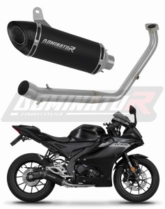 Yamaha YZF R125 2021 - 2024 (Euro 5) Full Exhaust System Collector Silencer HP8 BLACK + dB killer