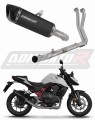 Honda CB 750 Hornet 2024 2025 Full System Motorcycle Muffler Auspuff Sportauspuff Silencer Echappement Silencieux Scarico Scarichi Escape Wydech Tłumik HP6 Black Noir Negro Nero Dominator Exhaust System x