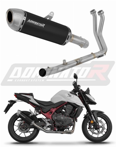 complete exhaust system with muffler DOMINATOR Full System S6 BLACK fits to Honda CB 750 Hornet 2024  2025 5