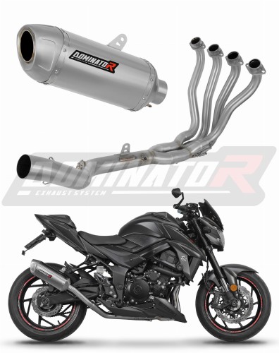 Suzuki GSX-S 750 2017 2020 Full System Motorcycle Muffler Auspuff Sportauspuff Silencer Echappement Silencieux Scarico Scarichi Escape Wydech Tłumik S6 Dominator Exhaust System x