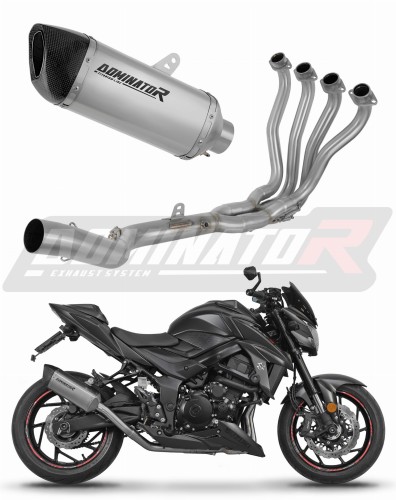 Suzuki GSX-S 750 2017 2020 Full System Motorcycle Muffler Auspuff Sportauspuff Silencer Echappement Silencieux Scarico Scarichi Escape Wydech Tłumik Titanium HP6 Tytanowy Dominator Exhaust System x