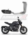 complete exhaust system with muffler DOMINATOR Full System HP8 BLACK fits to Triumph Trident 660 2021  2024