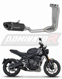 Triumph Trident 660 2021 - 2024 Full Exhaust System Collector Silencer HP8 BLACK + dB killer