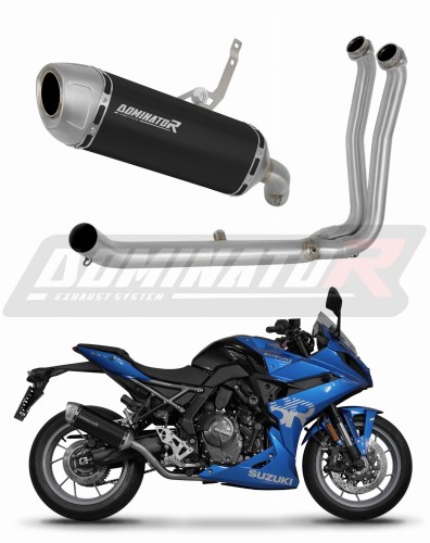 complete exhaust system with muffler DOMINATOR Full System S6 BLACK fits to Suzuki GSX8R / 8S 2023  2025