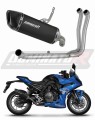 kompletny układ wydechowy z tłumikiem DOMINATOR Full System HP6 CZARNY pasujący do motocykla Suzuki GSX-8R / 8S 2023 - 2025