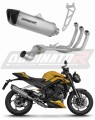 Triumph Street Triple 765 RS 2024 2025 Full System Motorcycle Muffler Auspuff Sportauspuff Silencer Echappement Silencieux Scarico Scarichi Escape Wydech Tłumik Tytanowy HP6 Titanium Titan Titane Dominator Exhaust System x