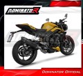 complete exhaust system with muffler DOMINATOR Full System HP6 BLACK fits to Triumph STREET TRIPLE 765 S / R / RS 2023  2024