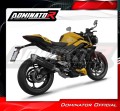 kompletny układ wydechowy z tłumikiem DOMINATOR Full System S6 CZARNY pasujący do motocykla Triumph Street Triple 765 RS 2024 - 2025