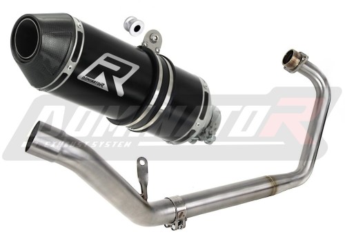 complete exhaust system with muffler DOMINATOR Full System HP3 BLACK fits to Honda CBR 125 R 2011  2018 2