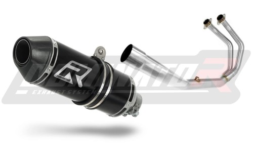 Yamaha MT-03 2014 2016 Exhaust Muffler Auspuff Sportauspuff Silencer Echappement Silencieux Scarico Scarichi Escape Toba de esapament Avgas Ljuddämpare Wydech Tłumik Carbon Tip HP3 Black Noir Nero Negro Svart Schwarz Negru Dominator x